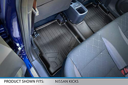 MAXLINER Custom Fit Floor Mats 2 Row Liner Set Compatible with 2018-2024 Nissan Kicks