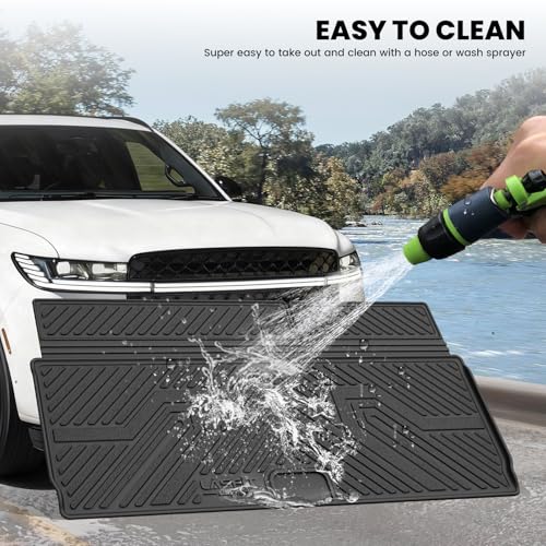 LASFIT Floor Mats&Cargo Backrest Mat for 7&8 Seats Ford Expedition Standard & Lincoln Navigator Standard 2025 2026,Costom Fit All Weather Protection TPE Easy Clean Floor Liners,4pcs. - style: 7) Expedition 7 Seats Standrad| 25-26 | Cargo&Seatback