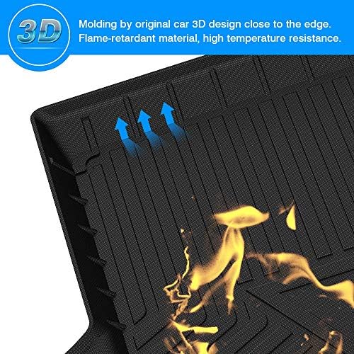 Cargo Liner Fits for Audi Q8/RS Q8 2019-2025 2026, All Weather Cargo Mat for Q8, Heavy Duty Waterproof Rear Trunk Mat for Q8 Accessories - size: 1)Audi Q8/RS Q8【2019-2025】