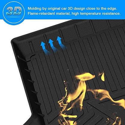 Cargo Liner Fits for Audi Q8/RS Q8 2019-2025 2026, All Weather Cargo Mat for Q8, Heavy Duty Waterproof Rear Trunk Mat for Q8 Accessories - size: 1)Audi Q8/RS Q8【2019-2025】