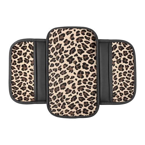 Auto Center Console Pad PU Leather Car Armrest Seat Box Cover Protector Universal Fit (Tan) - color: Tan
