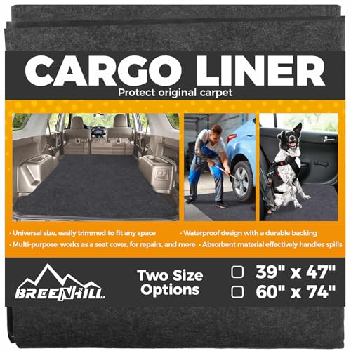 Cargo Liner Mat (60" x 74"), Dog Seat Cover, Trunk Liner, Absorbent, Waterproof, Protects Vehicle Interior, for SUVs, Trucks, Vans, and Cars - size: 60" x 74"