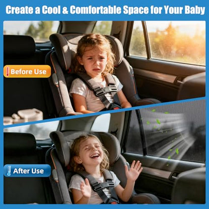 Car Window Shades for 2017-2023 Mazda CX-5 - Rear Side Window Sun Shade for Baby, Breathable Mesh Car Privacy Window Covers, UV Protection and Heat Insulation for Road Trips, Napping, Camping - size: Mazda CX-5(2017-2023)R-2PCS