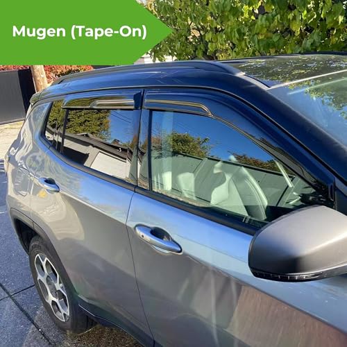 IG Window Visors for 2009-2014 Honda Fit, Out-Channel Rain Guards Vent Wind Deflectors 4PC, Car Accessories for 09-14 Honda Fit - size: 2009-2014 Fit