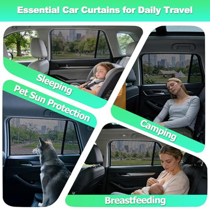 Car Window Shades for 2023-2025 CX50 - Rear Side Window Sun Shade for Baby, Breathable Mesh Car Privacy Window Covers, UV Protection and Heat Insulation for Road Trips, Napping, Camping - size: Mazda Cx-50(2023-2025)-r 2pcs