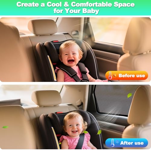 Car Window Shades for 2017-2022 CRV - Rear Side Window Sun Shade for Baby, Breathable Mesh Car Privacy Window Covers, UV Protection and Heat Insulation for Road Trips, Napping, Camping (2 PCS) - size: CRV(2017-2022)R-2PCS