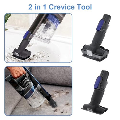 Garbage fighter Vacuum Crevice Tool & Removable 2-in-1 Brush & Horse Brush Replacement for Shark Pet Cordless Stick IX141 IZ462H IZ483H IZ363HT IZ361H IZ163H IZ362H for D-Shaped Vacuum