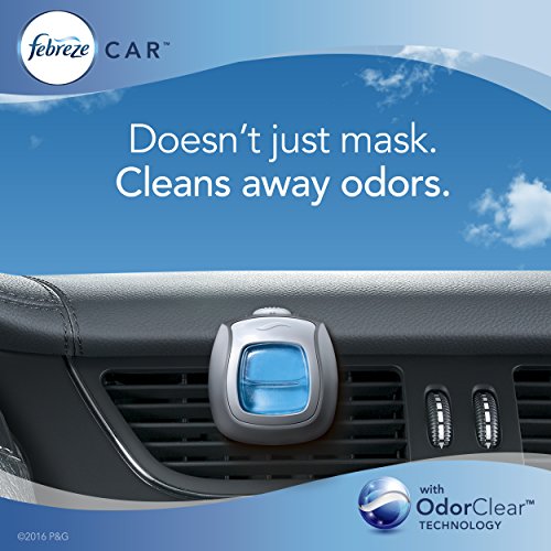 Febreze Car Vent Clip with Downy April Fresh Scent - size: 0.06 Fl Oz (Pack of 1)