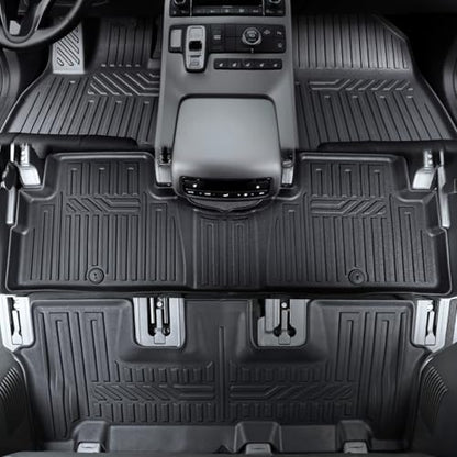 GALVAGNIATE Floor Mats for Hyundai Palisade 2020-2025, All Weather Floor Mats Trunk Cargo Liner with Backrest Protectors Accessories, Full Coverage Set (Fit 7/8 Sests) - size: For Hyundai Palisade | 2020-2025