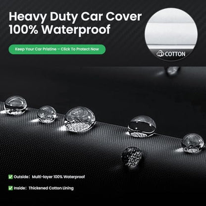 Car Cover Custom Fit for Buick Lacrosse Outdoor/Indoor Full Car Cover, with Towel/Dust Bag. All Weather Waterproof Rain Snow UV Sun Protector. - size: Custom Fit Buick LaCrosse
