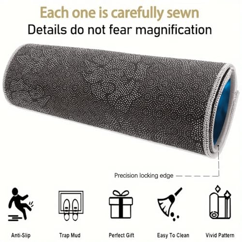 Universal Car Trunk Mat 29" x 39", Blue Ghost Skull Print All Weather Trunk Protection Cargo Liner,Durable Cargo Mat Rear Trunk Liner, Stylish Vehicle Interior Accessories Suitable for Most Car Models - color: Blue Ghost Skull Print