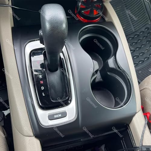 Gear Shift Panel Cover for Honda Pilot 2016-2020/ Honda Ridgeline 2017-2020, Gear Shift Knob Console Panel Trim, ABS Center Console Cup Holder Frame Anti-Scratch Protector Accessories (Matte Black) - color: Matte Black