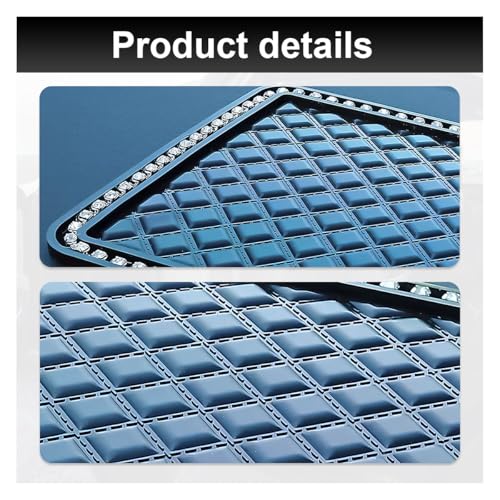 Bling Car Dashboard Anti-Slip Mat, Rhinestone Auto Dash Phone Hold Sticky Pad, 10.43'' × 5.91'' Vehicle Strong Gripping Mat for Keychains, Sun Glasses and Electronic Devices (Diamond) - color: Diamond