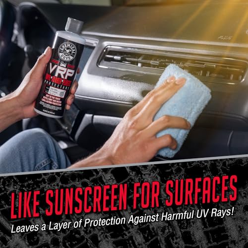 Chemical Guys VRP Vinyl, Rubber, and Plastic Dressing - Tire Dressing, Non-Greasy, Dry-to-the-Touch Shine for Tires, Trim, and More, Safe for Cars, Trucks, SUVs, RVs & More - 16 oz - size: 16 Fl Oz (Pack of 1)