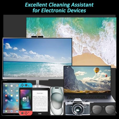 Edglete Car Screen Cleaner Spray and Wipe, Car Interior Cleaner Detailing Kit Screen Cleaning Tool for Touchscreen Display Dashboard, Car Detailing Brush for Tesla Jeep BMW Honda Benz Chevy