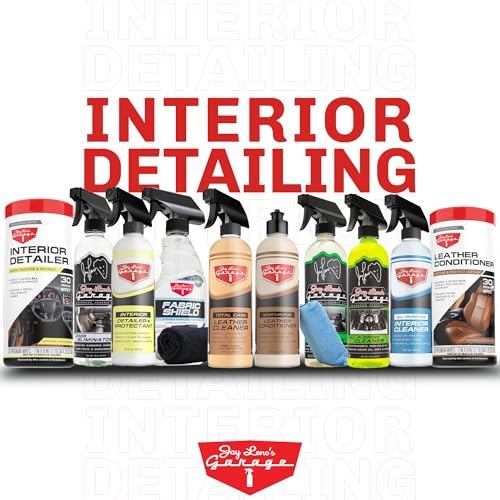 Jay Leno's Garage Leather Cleaner and Conditioner for Car Interior – Advanced Car Seat Leather Cleaner and Conditioner, Auto Leather Care Kit for Interior Detailing and Upholstery Cleaning - style: Treatment Kit