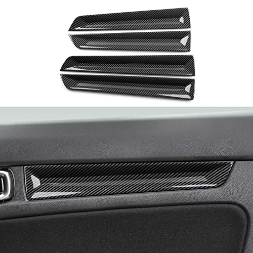 Car Inner Door Handle Strips Cover Decals for 2022 2023 2024 2025 Honda Civic 11th Gen Accessories ABS Carbon Fiber Interior Stickers - color: Door Inner Handle Cover
