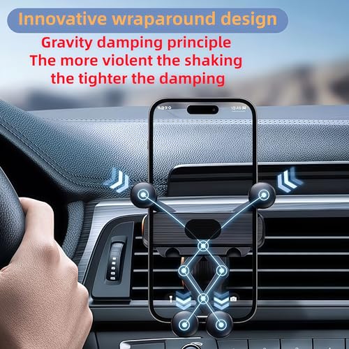 car air Vent Holder, Top-of-The-line car Phone Holder for iPhone 360° Adjustable Angle, Compatible with iPhone/Android Smartphones, Suitable for Mobile Phone GPS car Navigation