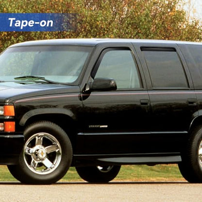 Window Visors Rain Guards for 1995-2000 Chevy Tahoe/GMC Yukon, Out-Channel Window Vent Wind Deflectors Visors Shades for 92-00 C/K1500/2500/3500 Suburban, 99-00 Cadillac Escalade/Yukon Denali Crew Cab - size: 1995-2000 Tahoe/Yukon