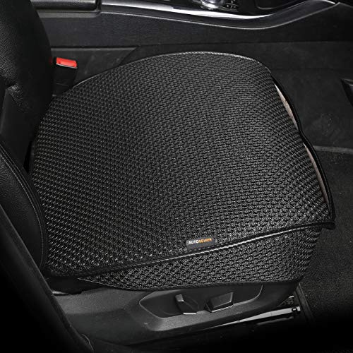 Auto Newer Breathable Universal Four Seasons Car Seat Covers, Luxury Car Seat Cushion,Protectors for Front Seat Bottoms,Compatible with 95% Vehicles(Black,1PCS) - color: Black-1PCS