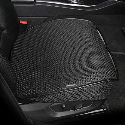 Auto Newer Breathable Universal Four Seasons Car Seat Covers, Luxury Car Seat Cushion,Protectors for Front Seat Bottoms,Compatible with 95% Vehicles(Black,1PCS) - color: Black-1PCS