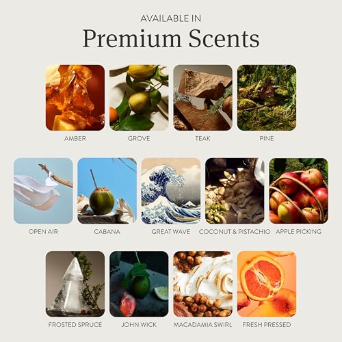 Drift Car Air Freshener - The Original Wood Air Freshener - Car Odor Eliminator - Long Lasting Scent - Metal Clip - Essential Oils - Clean Ingredients - Amber Scent 3 Pack Refill - NO CLIP INCLUDED