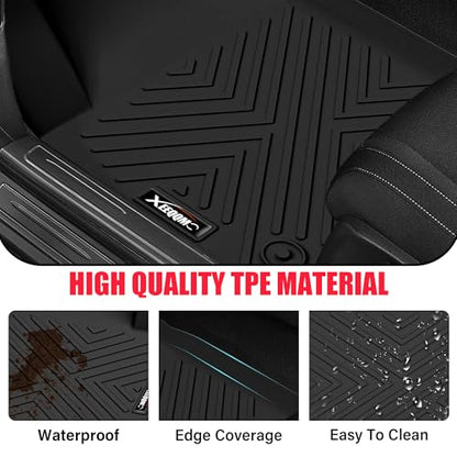 Floor Mats for 2021-2025 2026 Chevrolet/Chevy Tahoe/GMC Yukon 7 Seater with Trunk Mat All Weather TPE Rubber Cargo Liner Full Set for Chevrolet Tahoe/GMC Yukon Accessories (Not for Yukon XL) - size: For 2021-2026 Chevrolet Tahoe All Mats