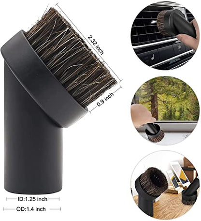 Vacuum Attachments for Shop Vac Accessories 1 1/4 inch Cleaning Accessories Kit with Universal Vacuum Hose Adapter Vacuum Extension Wand Horse Hair Brush Flexible Crevice Tool(8 PCS) - size: 8 Pack
