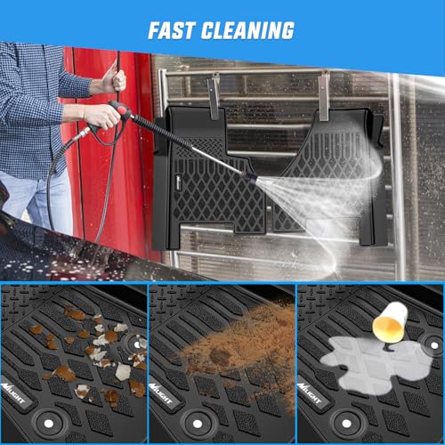 Nilight TPE Floor Mats for Freightliner Cascadia 2018 2019 2020 2021 2022 2023 All Weather Custom Fit Heavy Duty Floor Liners - color: 2018-2023 Freightliner Cascadia