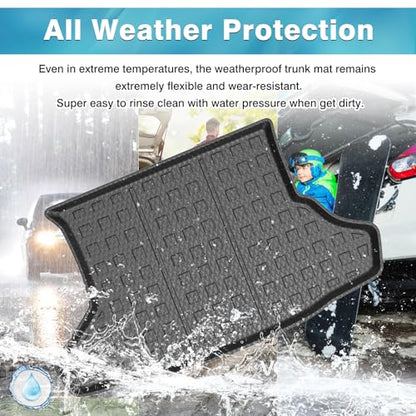 Mixsuper Custom Fit Cargo Liner for 2010-2011 Toyota Prius Base, 2012-2015 Toyota Prius Two/Three/Four/Five, All Weather Rear Cargo Trunk Mat Black - size: Fit for Toyota Prius | 2010-2015
