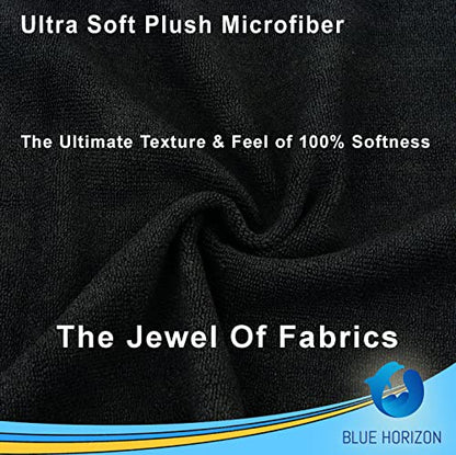 Black Microfiber Cleaning Towels, 36-Pack Dual-Sided Ultra Soft Plush Washcloth, Professional Grade Premium Microfiber Detailing Cleaning Cloths, Car, Household and Commercial (Black, 16" x 16") - color: Black, size: 16" x 16"