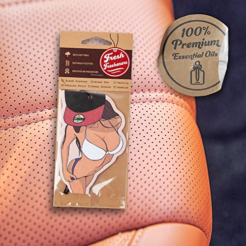 Funny Naughty Unique Car Air Fresheners Scented With Premium Oils By Fresh Fresheners (Italiana) - color: Italiana