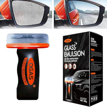 Glass Cleaner Glass Oil Film Cleaner for Car, Windshield Cleaner Tool for Automotive Windshield, Window, Mirror, Improve Windshield Clarity and Visibility for Safe Driving (1)
