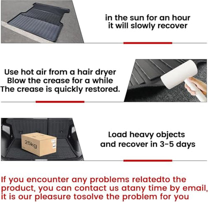 Vanseno Compatible for 2017-2025 Mazda CX-5 Cargo Liner Cargo Mats All Weather Protection Trunk Mats for 2017 2018 2019 2020-2025 Mazda CX5 Accessories - color: Fit 2017-2025 Mazda CX-5