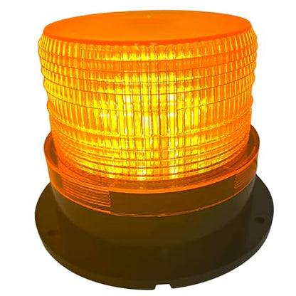 24 LED Amber Forklift Beacon Strobe Light Safety Warning Flashing Lights Magnetic Base Surface Screw Mount 12V-24V Mower ATV Tow Trucks Tractor Golf Carts UTV Cars Bus Construction Emergency Vehicle - size: 1x Amber