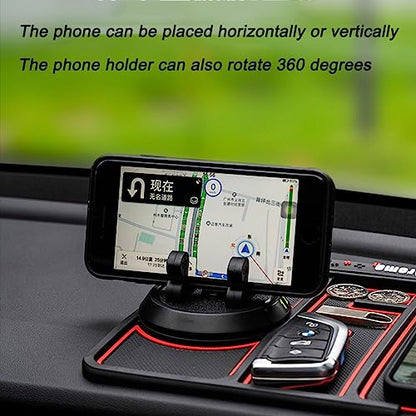 Tumecos Car Non-Slip Mat for Car Dashboard,Dashboard Mat for Car Dashboard Accessories,Dash Cell Phone Mount,Anti-Slip Pat Can Hold Cell Phone, Keys, Sunglasses - style: Style D
