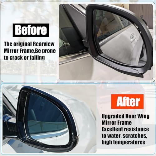 Jaronx Compatible with BMW Side Mirror Housing Frame X3 G01 2018-2024/X4 G02 2019-2023/X5 G05 2019-2024/X6 G06 2020-2024/X7 G07 2019-2024, Right Side Mirror Cover Supporting Ring for BMW 51167468242 - size: Right Mirror Frame