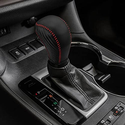 Auto Car Leather Gear Shift Knob Cover Trim for Toyota Highlander 2014-2019/ Tacoma 2016-2022 Accessories - color: A