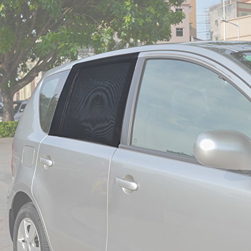TFY Universal Car Rear Side-Door Square-Window Sunshades - for Vehicles with Side Windows 29.5Inch - 41.5Inch W x 19Inch H (Regular Rectangular Window) - size: Regular Rectangular Window