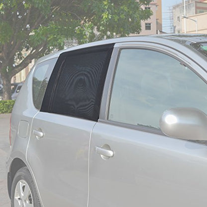TFY Universal Car Rear Side-Door Square-Window Sunshades - for Vehicles with Side Windows 29.5Inch - 41.5Inch W x 19Inch H (Regular Rectangular Window) - size: Regular Rectangular Window