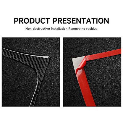 Car Gear Shift Panel Decals for 2015-2023 Chrysler 300 / 300C / 300S / Limited/Touring Accessories Carbon Fiber Interior Stickers - color: Gear Shift Frame