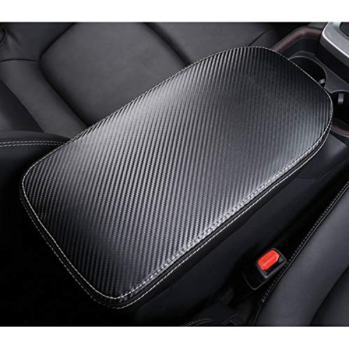 Rifoda for Toyota RAV4 Interior Center armrest Box Cover Decoration for 2019 2020 2021 Toyota RAV4 Leather Materials Scratch and wear Resistant Accessories(Carbon Fibre) - color: Carbon Fibre
