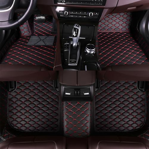 Car Floor Mats Fit for Nissan Kicks 2022-2025,Waterproof Floor Mats,Full Coverage Luxury Floor Mat,Durable All-Weather Car Floor Mats.(Black with Red Lines) - color: Black With Red Lines