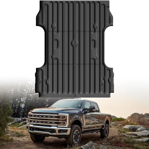 Truck Bed Mat Bed Liner Fit for Ford F250 F350 F450 2017-2026 Super Duty (6.8FT,81.9" Bed), Not Fit Drop-in Liner - style: 9)2017-2026 |Ford Super Duty F250/F350/F450 Bed Mat (6.8FT)