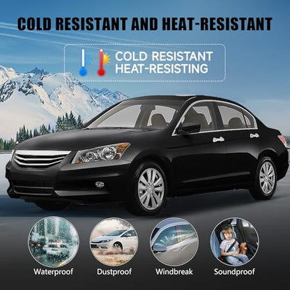ItranMc Window Molding Trim for Honda Accord 2008-2012,4-Door Sedan,Chrome Outside Door Weatherstrip Window Seal Belt,Replace#72410-TA0-A01 72450-TA0-A01 72910-TA0-A01 72950-TA0-A01 - style: Accord 2008-2012