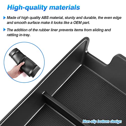 Autorder Center Console Bottom Organizer for 2023 2024 2025 2026 Toyota bZ4X/ Subaru Solterra Accessories Lower Center Console Storage Tray - size: 2023-2026 Toyota Bz4x
