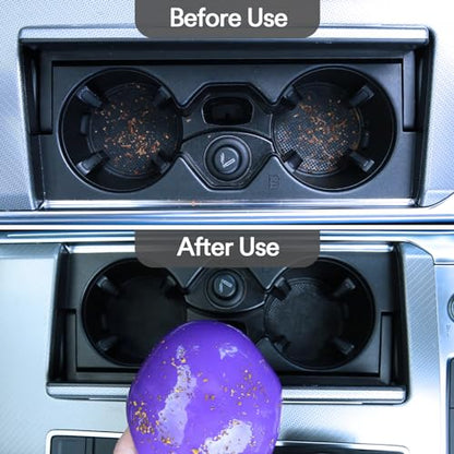 PULIDIKI Car Cleaning Gel for Car Cleaning Putty Car Putty Auto Detailing Tools Car Slime Cleaner Dust Cleaning Gel for Car Interior Cleaner Car Accessories Keyboard Cleaner Purple, 4 Pack (160g Each) - size: Purple 4 Jars (640g total)