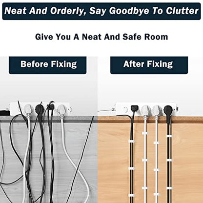 Cable Clips Nail in Cable Clips 100 Pcs 8mm Flat Ethernet Cable Wall Clips Cable Tacks Coax Cable Clip Speaker Wire Clips Cable Nails for Cords Cat5/Cat5e/Cat6/Cat7 RJ45 Cord Clips
