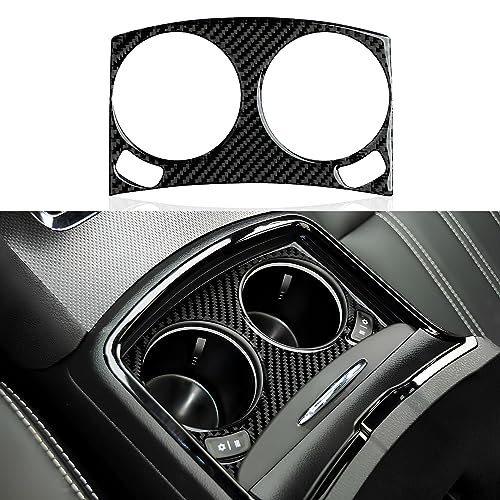 Car Front Water Cup Holder Decor Decals for 2011-2023 Chrysler 300 / 300C / 300S / Limited/Touring/Base Accessories Carbon Fiber Stickers - color: Water Cup-b