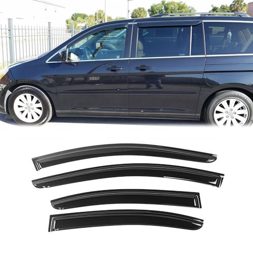 ‎94452 Sunproof Waterproof Side Window Wind Deflector, 4pcs Protective Replacements Rain Guards Set, Window Visor fit for 2018-2024 Honda Odyssey - size: 2018-2025 Honda Odyssey